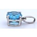 Blautopas Anhänger Platin 950 nat Swiss Bluetopas 1.03ct 