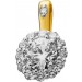 Halo Diamant Anhänger Gold 333 8K Lab Grown Diamanten 0.75ct