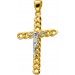 Kreuz Anhänger Gold 333 8 Karat Jesus Cuban Cross