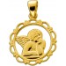 Schutzengel Anhänger Gold 333 8 Karat