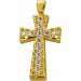 Kreuz Anhänger Gold Weißgold 333 8K