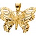 Schmetterling Anhänger Gold 333 8 Karat 