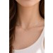 Diamant Collier Weißgold Gelbgold 585 14K Natur Diamanten 0.35ct 