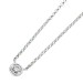 Solitär Diamantkette Weissgold 750 18K Brillant 0.15ct  
