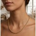 Kordelkette Dookie Rope 3,3mm Gelbgold 585 14 Karat halbmassiv poliert