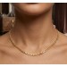 Rundpanzerkette 5,6mm Gelbgold 585 14 K halbmassiv poliert Cuban Link