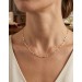 Plättchenkette 2,2mm Gelbgold Weißgold 585 14 Karat Bicolor