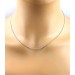Platinkette Panzerkette  0.8mm 40 42 45cm Cuban Link Chain Platin 950