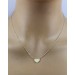 Herzkette Gelbgold 333 8 Karat beidseitig tragbar