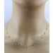 Boho Kette Gelbgold 333 8K weiße Zirkonia Brillantlook