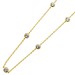 Goldkette Gelbgold 375 weiße  Zirkonia Brillant Look