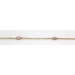 Goldkette Gelbgold 375 weiße  Zirkonia Brillant Look