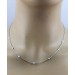 Diamant Collier Weißgold 585 Brillanten 0.14ct TW VSI 