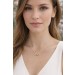 Infinity Kette Gold 585 14 Karat Natur Diamanten 0.10ct 
