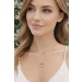 Brillant Kette Gold 585 14K Natur Diamanten 0.14ct