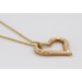 Herzanhänger Kette Gelbgold 333 8 Karat swinging Heart