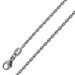 Platin 950 Ankerkette 1,7mm diamantiert massiv