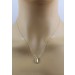 Kette Anhänger Gelbgold 333 8 Karat weisse Zirkonia Steine
