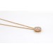 Kette Anhänger Gelbgold 333 8 Karat weiße Zirkonia Brillantlook
