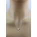 Kette Anhänger Gelbgold 333 8 Karat weiße Zirkonia Brillantlook