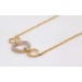Diamantkette Anhänger Gelbgold 585 Weißgold 14K Brillanten 0.29ct