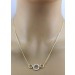 Diamantkette Anhänger Gelbgold 585 Weißgold 14K Brillanten 0.29ct