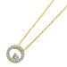 Happy Lady Kette Anhänger Gelbgold 585 14K Brillanten 0.38ct TW VSI 