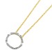 Diamant Kette Anhänger Gelbgold 585 14K Brillanten 0.19ct