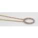 Diamant Kette Anhänger Gelbgold 585 14K Brillanten 0.19ct