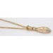 Brillantkette Anhänger Gelbgold 585 14K Diamanten0.13ct 