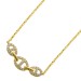 Diamantkette Anhänger Gelbgold 585 14K Brillanten Marina Design