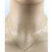 Diamantkette Kreis Anhänger Gelbgold 585 14K Brillanten 0.05ct