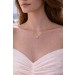 Diamantkette Kreis Anhänger Gelbgold 585 14K Natur Diamanten