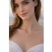 Brillant Saphir Kette Gelbgold 585 14K natürliche Edelsteine 