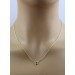 Topas Kette Gelbgold 585 14K Brillanten 0.04ct Blautopas 0.26ct 
