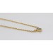Topas Kette Gelbgold 585 14K Brillanten 0.04ct Blautopas 0.26ct 