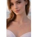 Brillant Blautopas Kette Gelbgold 585 14K Natur Edelsteine
