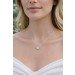 Platinkette  950 Lab Grown Halo Diamanten 0.40ct Anhaenger