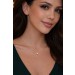 Diamant Kette 0.25ct Anhänger Weißgold 585 14K Lab Grown Diamant