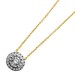 Diamant Kette Halo 0.40ct  Anhänger Gold 585 14K Lab Grown Diamanten