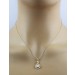 Diamant Kette Halo 0.25ct Anhänger Gold 585 14K Lab Grown Brillanten