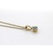 Aquamarin Collier  Anhänger Gold 585 14K natürlicher Edelstein 0.5ct