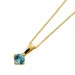 Aquamarin Collier  Anhänger Gold 585 14K natürlicher Edelstein 0.5ct
