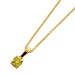 Brillantkette Anhänger Gold 585 14K gelber Natur Diamant 0.25ct