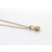 Brillantkette Anhänger Gold 585 14K gelber Natur Diamant 0.25ct