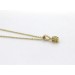 Brillantkette Anhänger Gold 585 14K gelber Natur Diamant 0.25ct