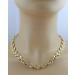 Bohnenkette Gelbgold 585 14 Karat halbmassiv 