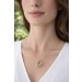 Ankerkette Circle of Life Anhänger Gold Weißgold 585 14K