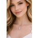 Brillant Kette Anhänger Weißgold 585 14K Lab Grown Diamanten 1ct