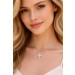 Brillant Kreuz Anhänger Kette Weißgold 585 14K Lab Grown Diamanten 2ct